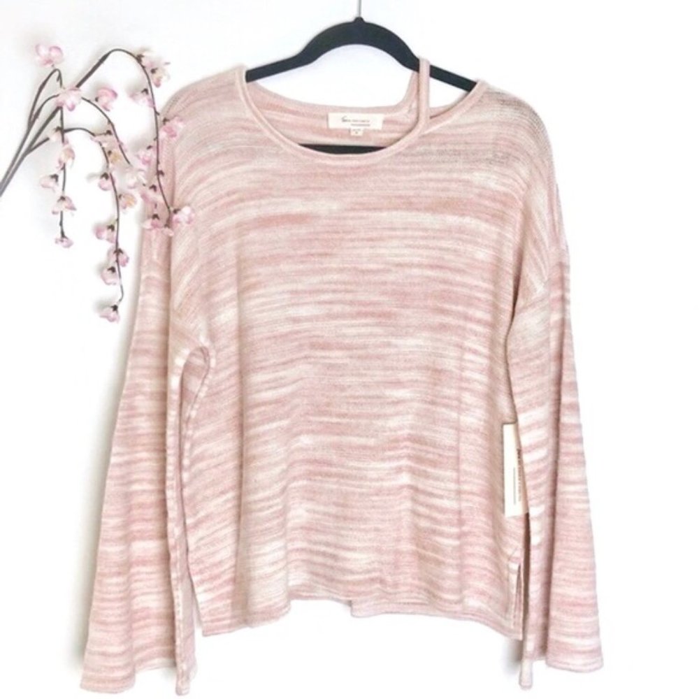 NWT Two by Vince Camuto Pink Marled Sweater